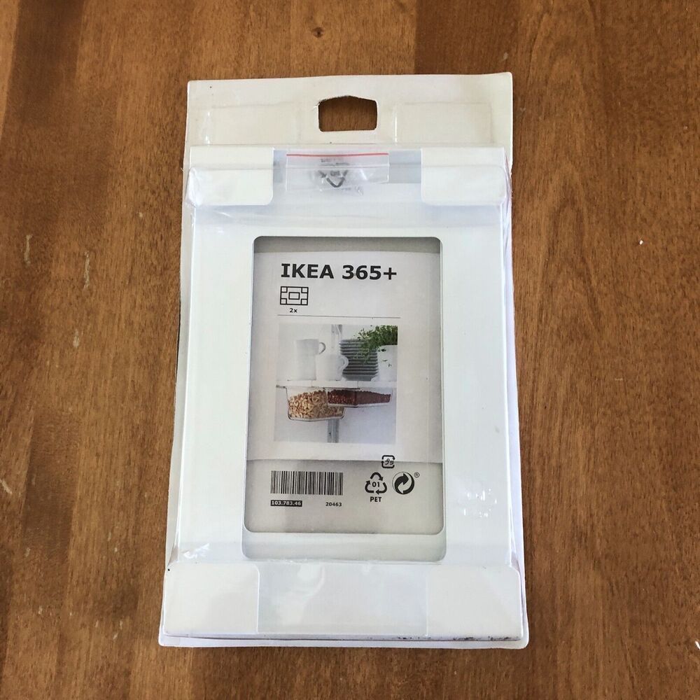 Ikea 365+ Container Holder Pack of 2 White Under Shelf Storage 103.783.46 NEW